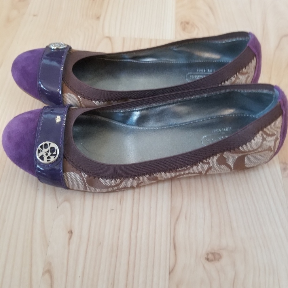 COACH signature flats